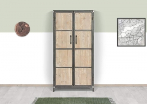 SteigerhoutenkastRoebelmetstalenomlijsting