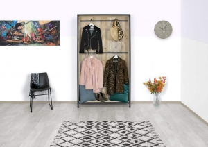 SteigerhoutenkapstokAlbiametindustrieelframe