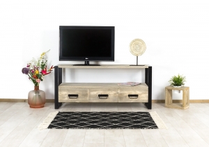 SteigerhoutenTVmeubelOranmetOpoten