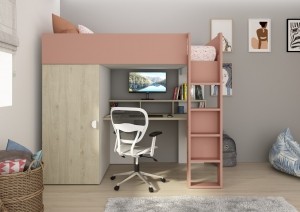 HoogslaperFloweikenroze-90x200cm