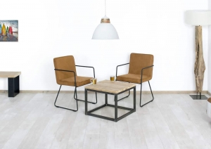 SteigerhoutensalontafelTustinmetijzerenframe