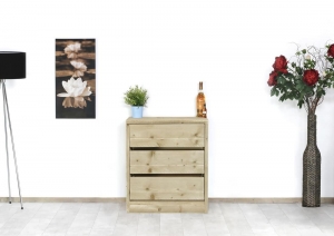 RobuustesteigerhoutenladekastAda