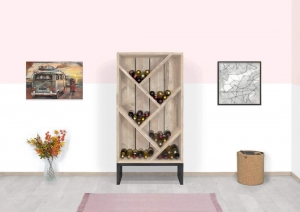 SteigerhoutenwijnkastKenvilmetindustrieelonderstel