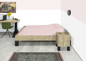 SteigerhoutenbedMageemetindustrieelonderstel