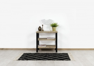 SteigerhoutensidetableGeorgemetindustrieelframe