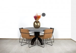 RondebetonlooktafelUptonmetrobuustestalenpoot