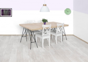 SteigerhoutentafelZeniametdraadpotenschragen