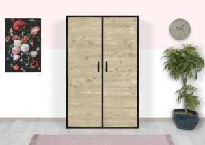 SteigerhoutenkastElchometindustrieelframe