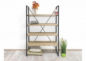 SteigerhoutenboekenkastkastOniametindustrieelframe