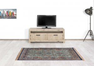 SteigerhoutenTVmeubelKelsametzwartstalenbeslag