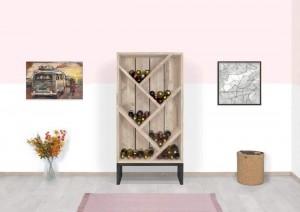 SteigerhoutenwijnkastKenvilmetindustrieelonderstel