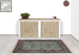 SteigerhoutendressoirkastTepicmetdeuren