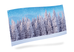 Achtergronddoeksneeuwbos150x75cmMyVillage-Myvillage