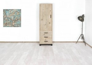 SteigerhoutenkastLogan60x50x200OUTLET