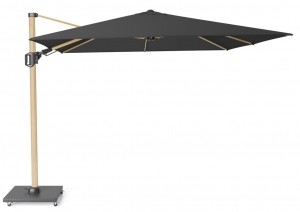 ZweefparasolChallengerT2Premium300x300cmvervaagdzwartoakkleurigframezonwering-Platinum