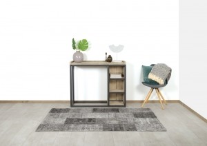 SteigerhoutensidetableMelrosemetstalenframe
