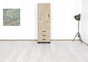 SteigerhoutenkastLogan60x50x200OUTLET