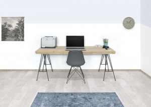 SteigerhoutenbureauYulanmetdraadpotenschragen