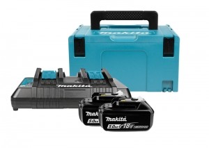 Makita197629-218VLi-IonAccuStarterset2x50AhDuoladerInMbox