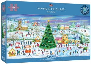 SkatingintheVillagePuzzel636stukjes