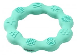 BabyOnoRingBlauwSiliconeBijtring82503