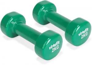 VirtuFitVinylDumbbellSetPro-2x2kg-Groen
