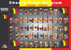 CheersfromBelgium-BelgischeBierenPuzzel1000stukjes