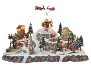 KerstdorpMetKerstmanOpSleeOosterikHome-Oosterikhome