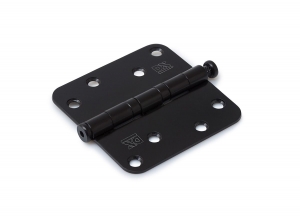 DXKogellagerscharnier89x89mmafgerondRVSzwart