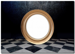 BarokspiegelMadeinItalyRundeSpiegelPerlaGoldAngebot
