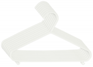BiecoKledinghangersKunststofWit8stuks