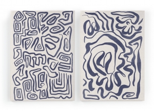 Setvan2wanddecoratiesBlueStrokesReallyNiceThings