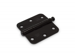 DXKogellagerscharnier76x76mmafgerondRVSzwart