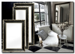 BarokspiegelMadeinItalySpiegelPonzioAntiksilber-SchwarzAngebot