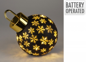 Kerstbalmetled20cmmatzwarkerstversieringNampook-Nampook