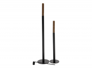 JENSLivingKandelaarJack-2kandelaars-Inclusiefvuurdover-Zwart