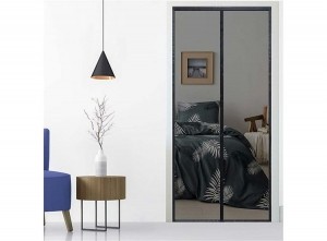 DeluxaGardenMagnetischVliegengordijn-Hordeur-Deurgordijn-99x210cm-Zwart