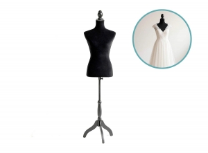 LowanderDamesPaspop-Etalagepop-Verstelbaar134tot170cm-Zwart