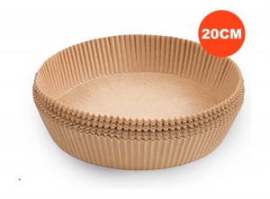HeteluchtfriteuseWegwerpbakjes50Stuks-16cm-GeschiktVoorAirFryerWegwerpbakjes-Bakpapier