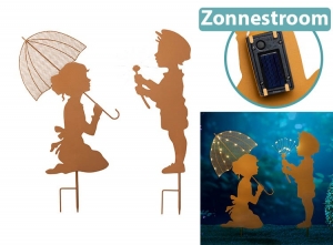 HIJongenenMeisjemetSolarLEDVerlichting