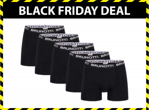 5packBrunottiBoxershorts-HerenBoxers-Zwart