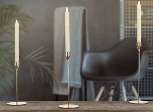 3HIKandelaars-Kaarsenstandaardset-10cm-Goudkleurig
