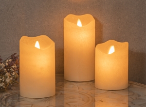 LEDKaarsenset-3kaarsen-Vlamloos-MetTimerfunctie