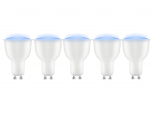 EtigerslimmeWifiLEDlamp-GU10-RGB-5stuks
