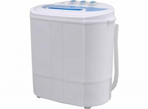 Lowanderminiwasmachine-Metcentrifugeendubbeletrommel-Campingwasmachine-5KG-Wit