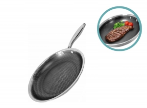 ENRICOKoekenpan28cm-RVSHoningraatAnti-Aanbakpan-PFAS-vrij-Inductie