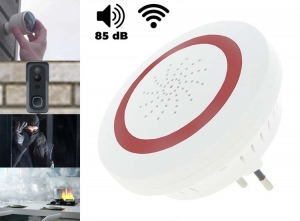 QnectSlimmeWifiSirene-85dB-Wit