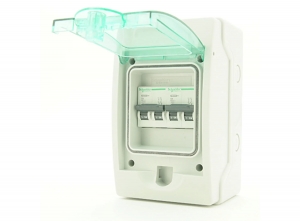 Schneidervoorbedradekast-4modules-grijs-verdeelkast