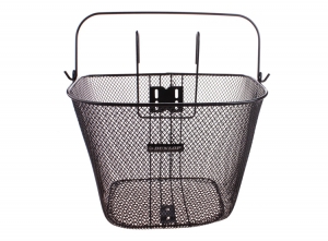 DunlopFietsmand-22liter-zwart-metaal-methaken