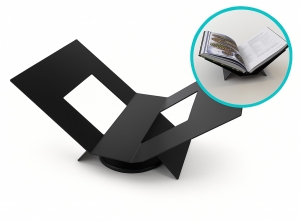 XEMMBoekenstandaard-32x20x155cm-Metaal-Zwart